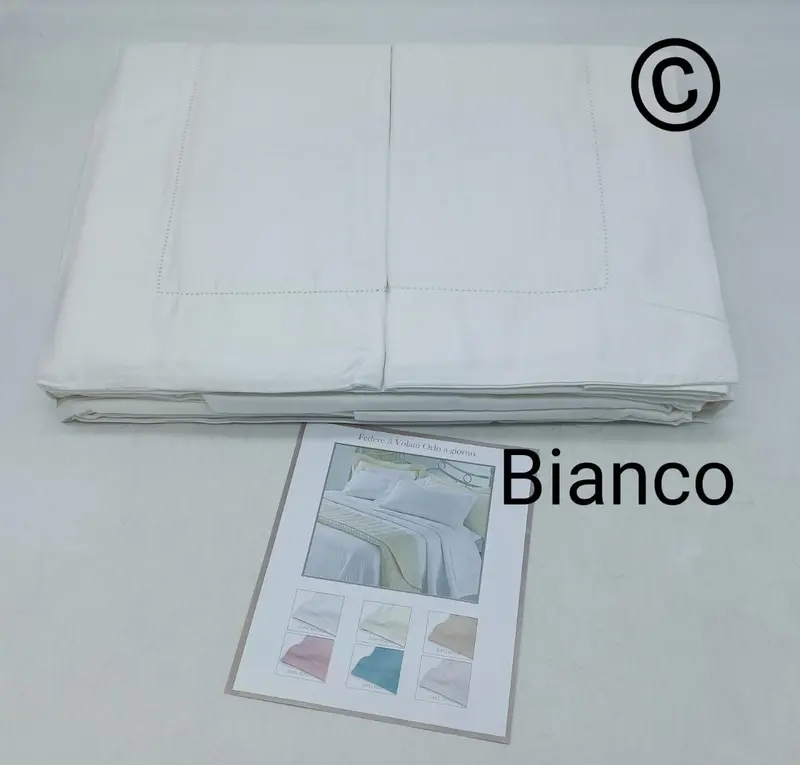 Completo Lenzuola Matrimoniale in Raso di Puro Cotone