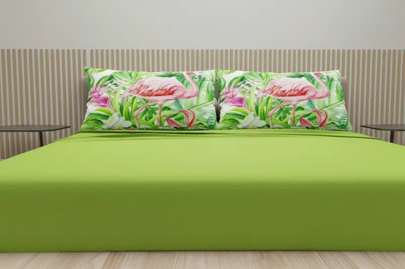 Completo Lenzuola Tropical Flamingo