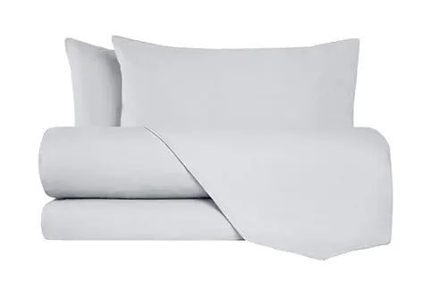 Completo letto lenzuola flanella caldo cotone 100% cotone Made in Italy BIANCO