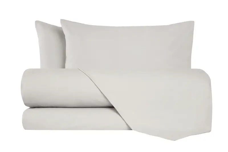 Completo letto lenzuola flanella caldo cotone 100% cotone Made in Italy PANNA
