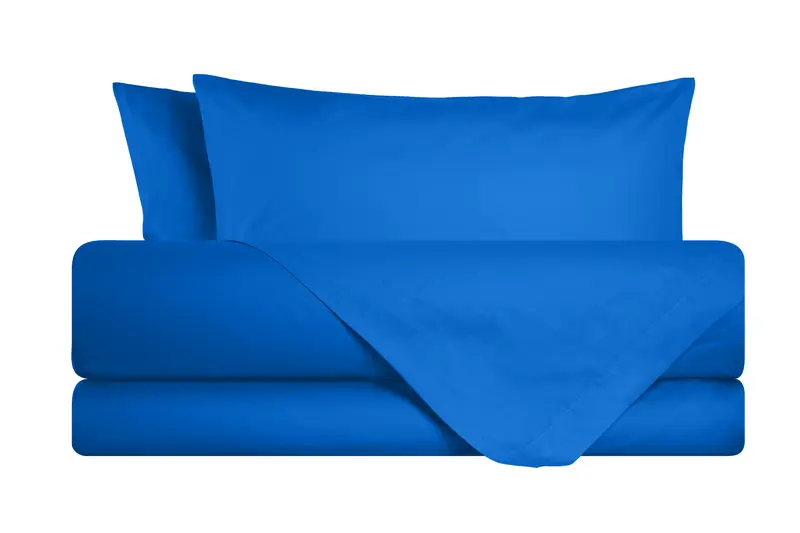 Completo letto lenzuola in 100% cotone made in Italy BLUETTE