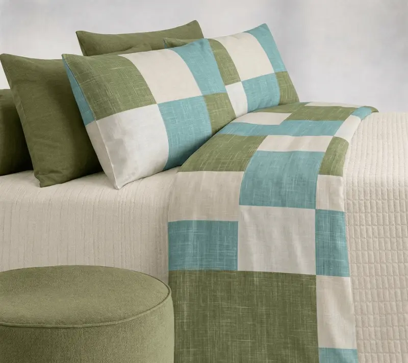 Completo letto singolo esmond verde | Rohome