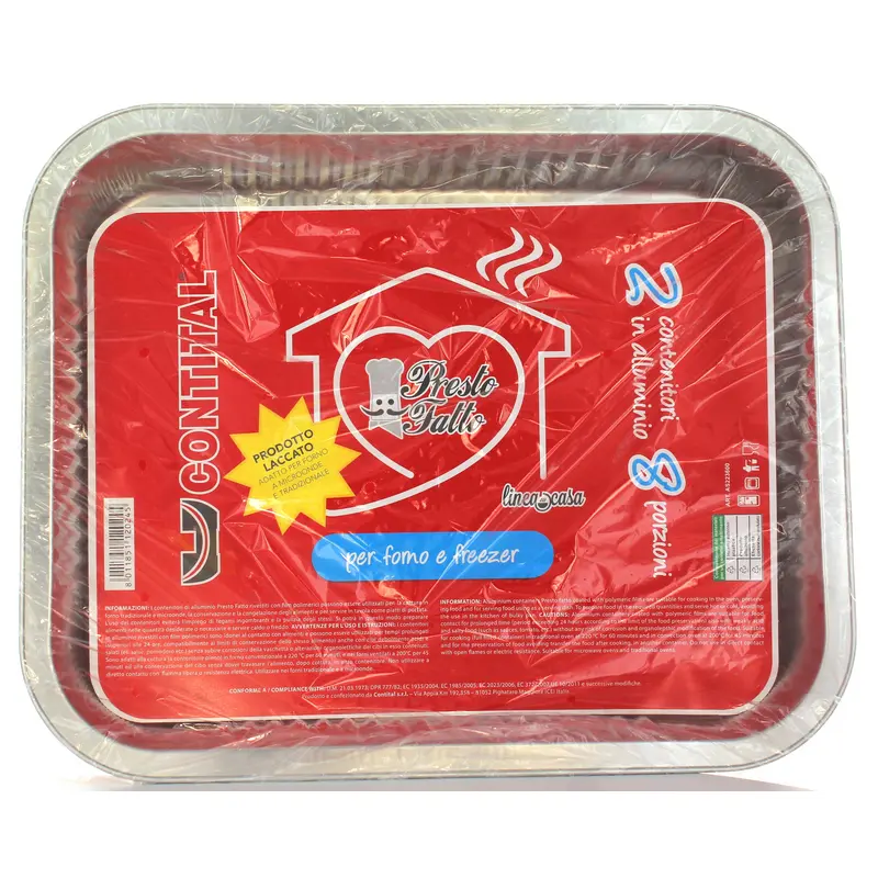 CONTITAL VASCHETTE 8 PORZIONI 2 PEZZI PER MICROONDE / FORNO TRADIZIONALE SR2000G