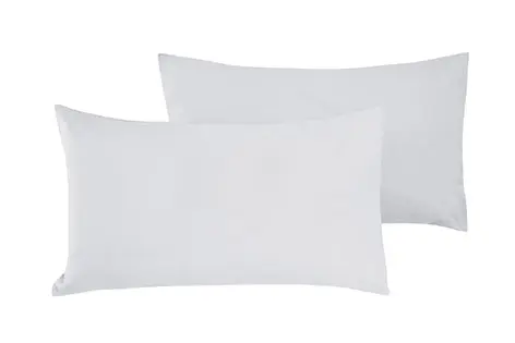 Coppia di federe Set di 2 federe copricuscino guanciale Letto in flanella caldo cotone 100% cotone Made in Italy BIANCO