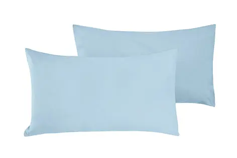 Coppia di federe Set di 2 federe copricuscino guanciale Letto in flanella caldo cotone 100% cotone Made in Italy CELESTE