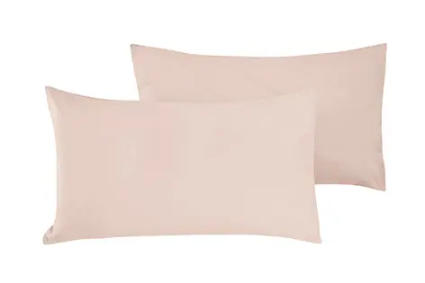 Coppia di federe Set di 2 federe copricuscino guanciale Letto in flanella caldo cotone 100% cotone Made in Italy ROSA