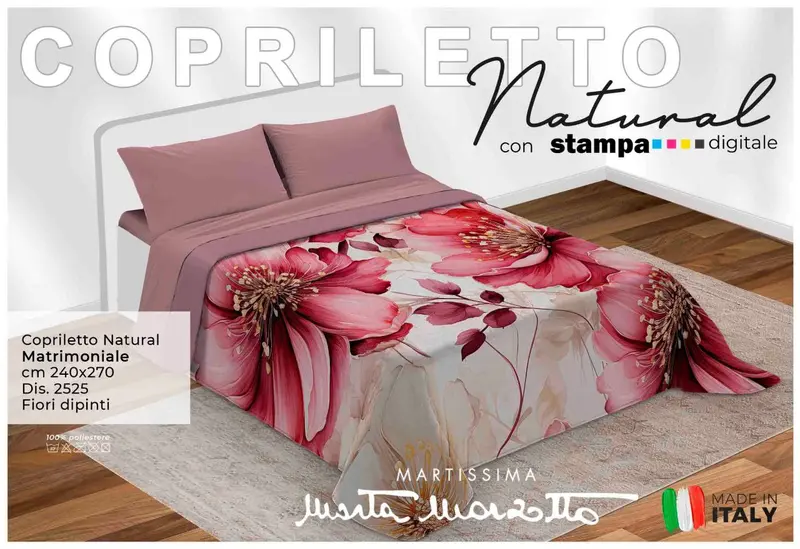 copriletto in stampa digitale di Marta Marzotto