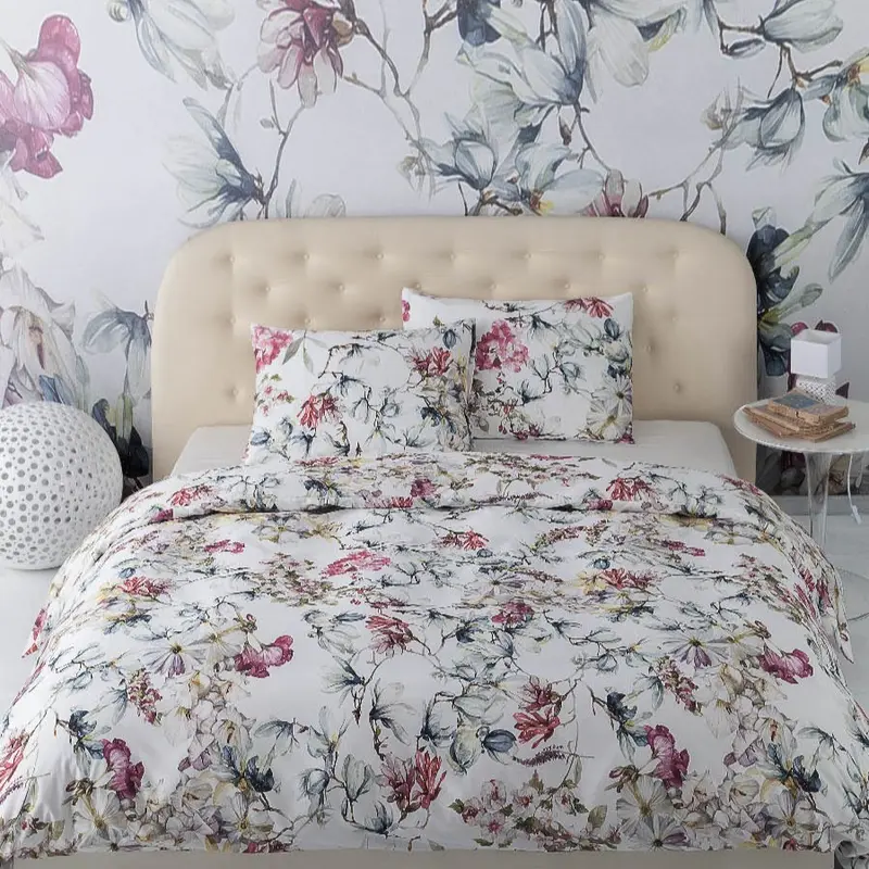 Copripiumino con federe Emporium Orleans Floreale in Percalle