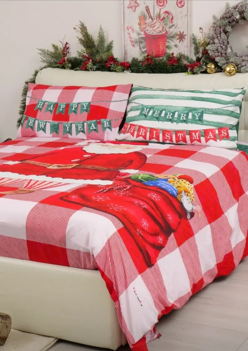 Copripiumino matrimoniale Babbo natale