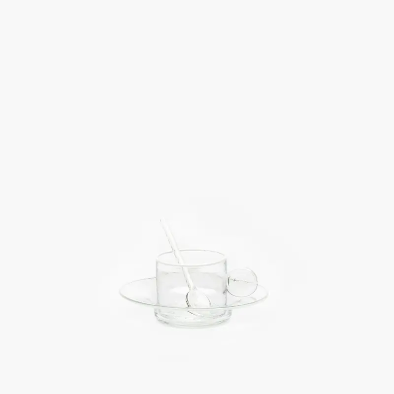 CRISTALLO A BORDO ESPRESSO CUP WITH SAUCER