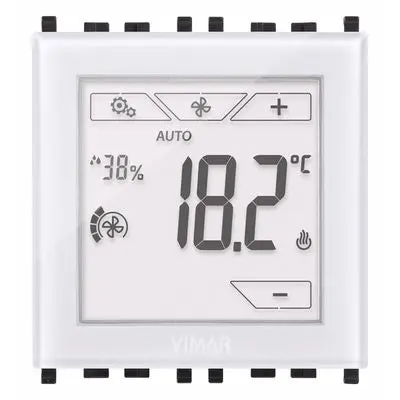 Cronotermostato Digitale Touch VIMAR 02951.B - Domotico Bianco 2 Moduli