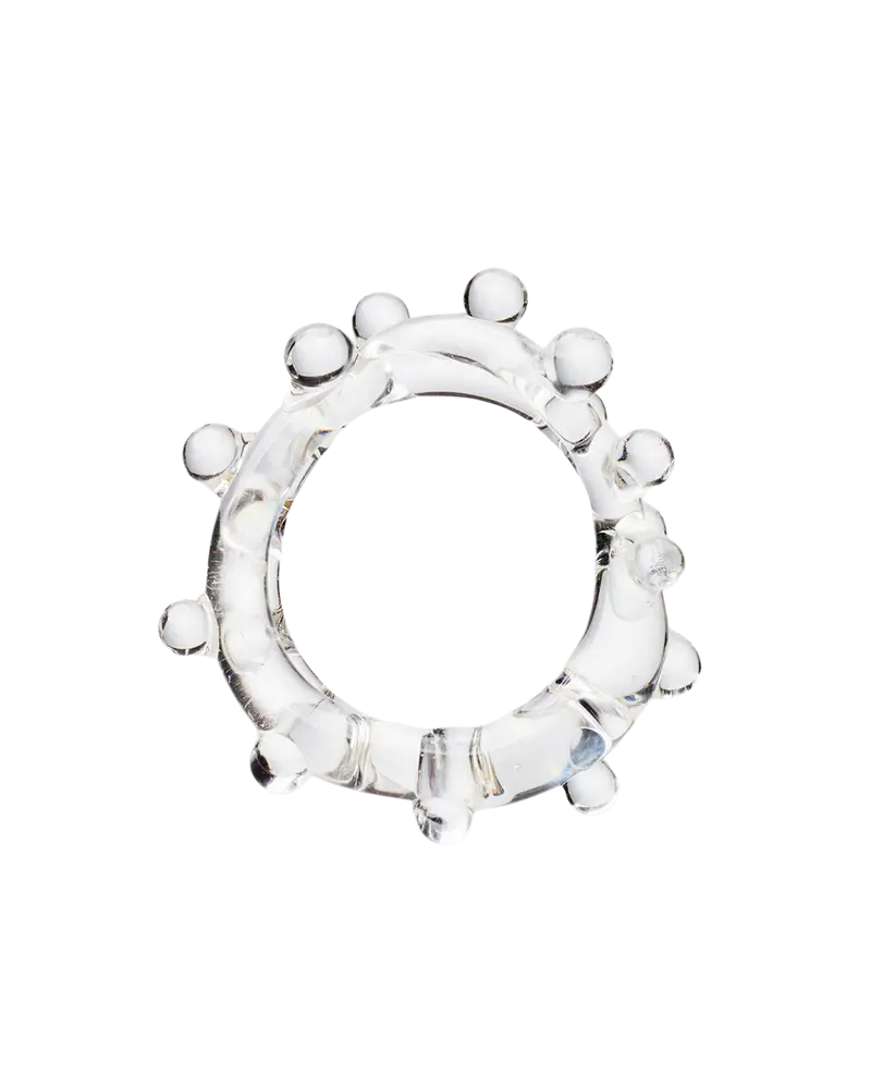 Cry Clear Murano glass ring
