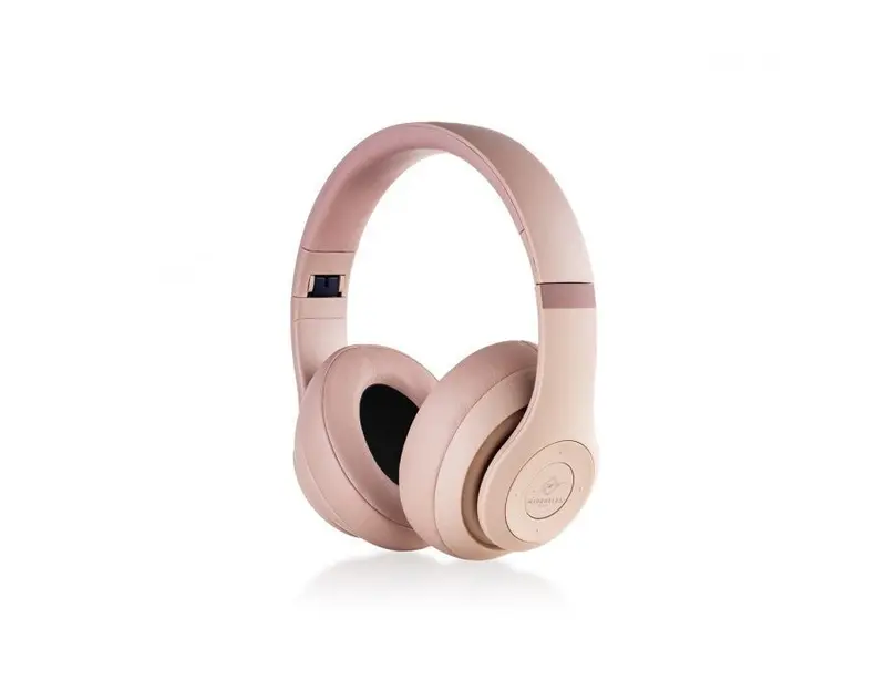 Cuffie senza fili colore cappuccino con comandi | Rohome
