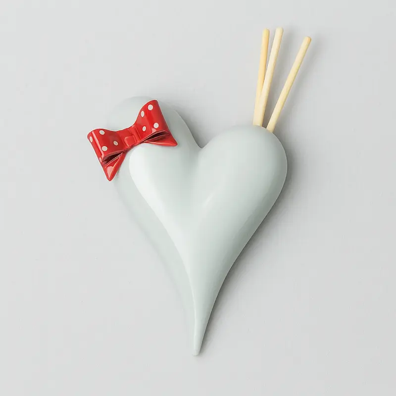 Cuorematto Diffusore Parete Cuore Porcellana  - Le Favole