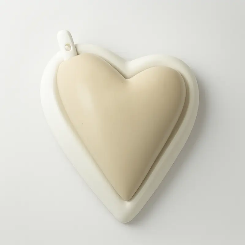Cuorematto Formaggera Cuore Porcellana Bianca 13x11 cm