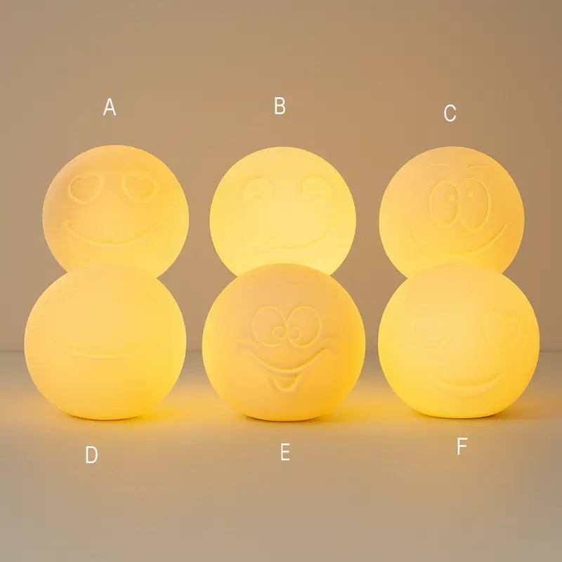 Cuorematto Lampada LED Emoji Smile Ø 10 cm Design Simpatico