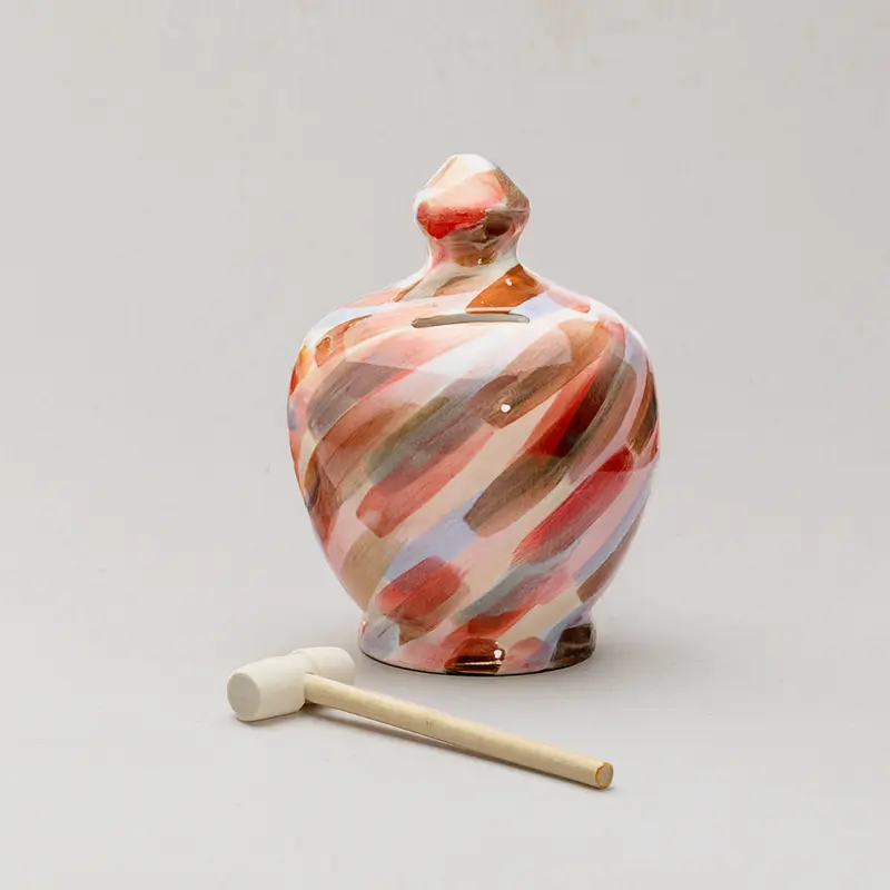 Cuorematto Salvadanaio Serafino Salvasogni Ceramica 16cm