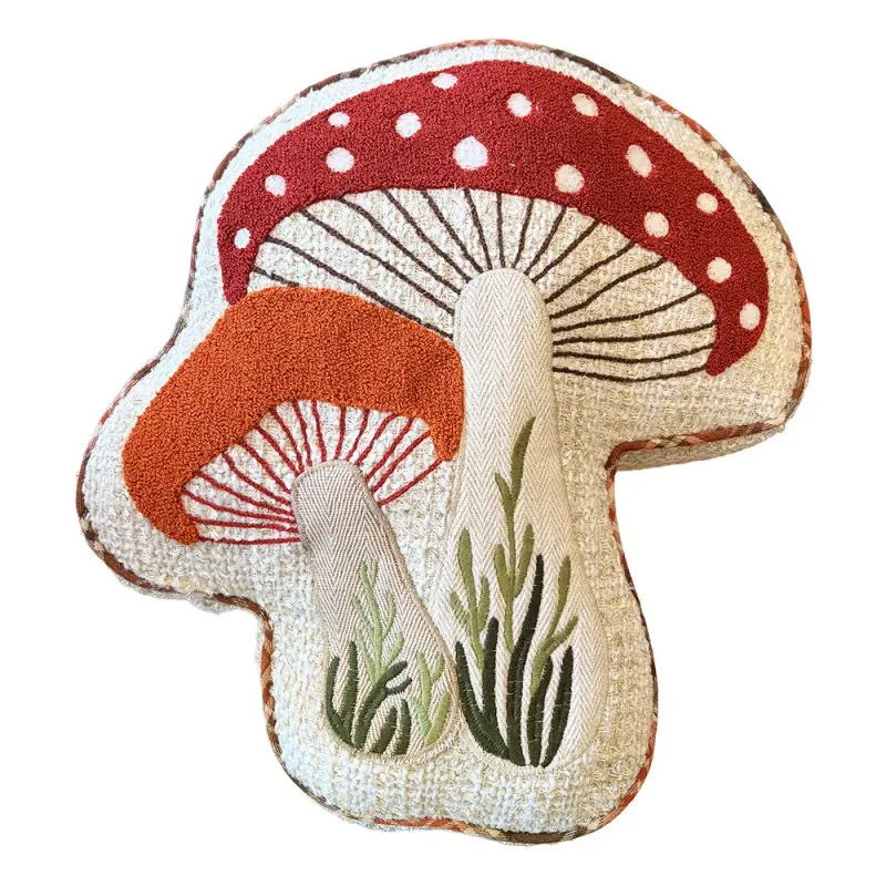 Cuscino arredo Funghi 40x38x4 cm