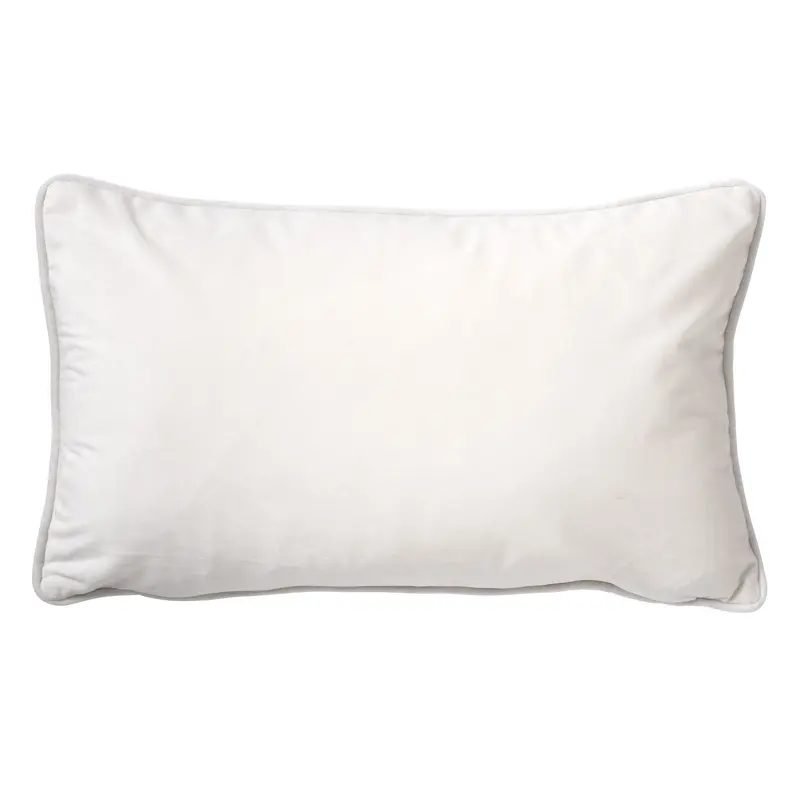 Cuscino arredo in velluto 30x50cm bianco| Rohome