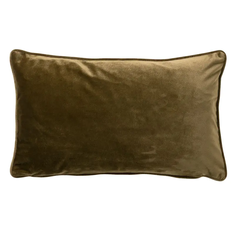 Cuscino arredo in velluto 30x50cm Verde militare | Rohome