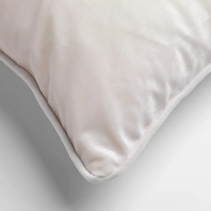 Cuscino arredo in velluto 45x45cm avorio | Rohome