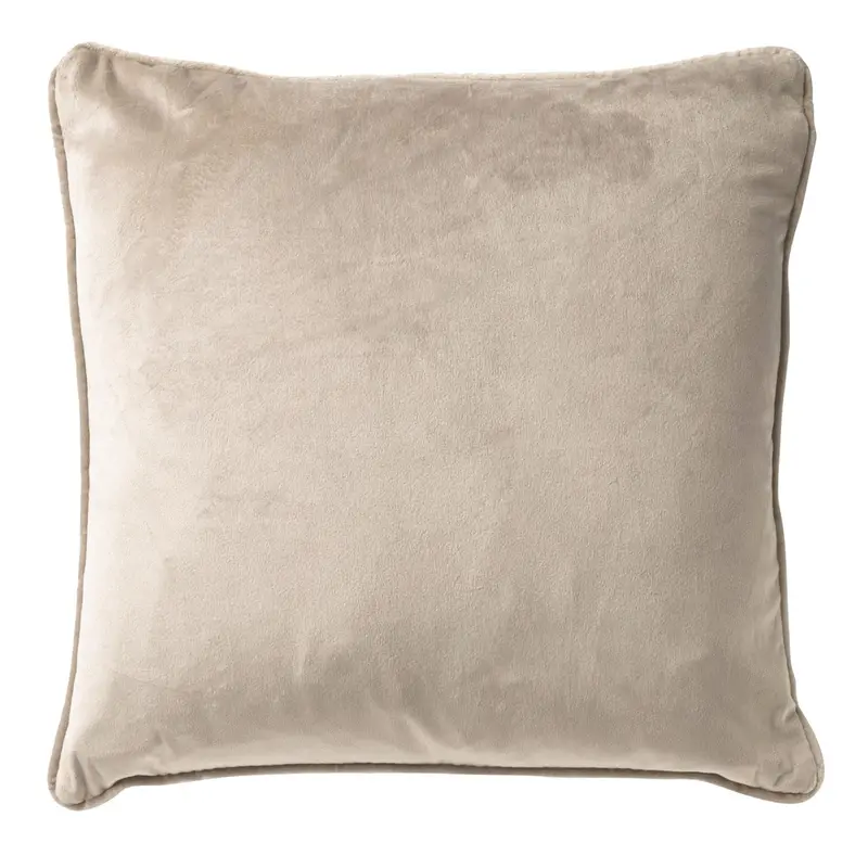 Cuscino arredo in velluto 45x45cm beige | Rohome