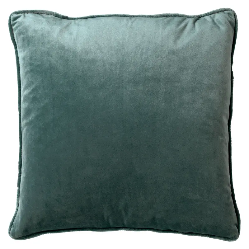 Cuscino arredo in velluto 45x45cm Verde petrolio | Rohome
