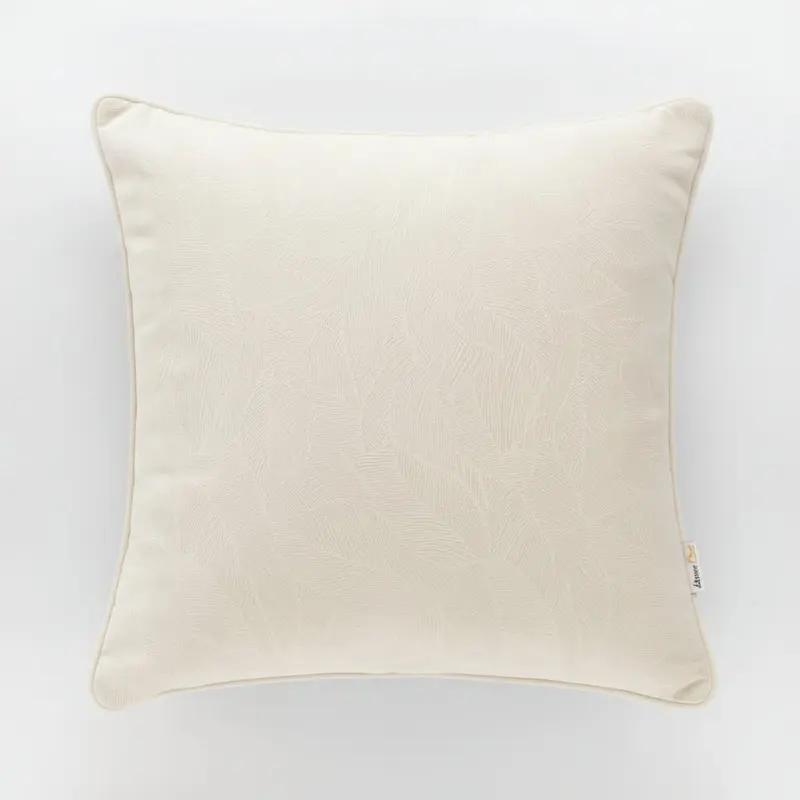 Cuscino arredo in velluto foglie panna| Rohome