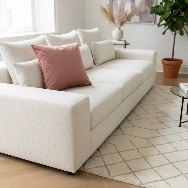 Cuscino arredo in velluto rosa | Rohome