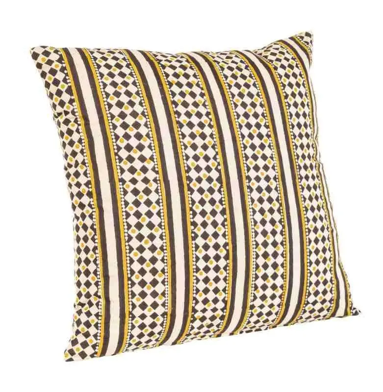 Cuscino calais Bizzotto nero con rombi 45x45cm | Rohome