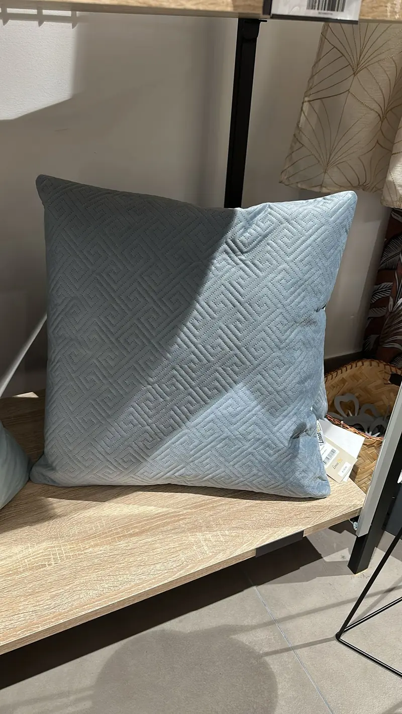 Cuscino in velluto colore carta da zucchero 50x50 | Rohome