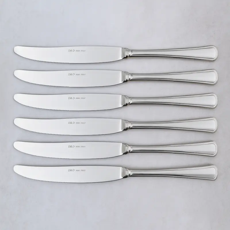 D&D Elegantia Set 6 Coltelli Tavola Acciaio Inox H 22 cm