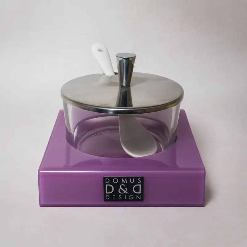 D&D Formaggera Plexy Glicine e Acciaio Inox 13x9 cm