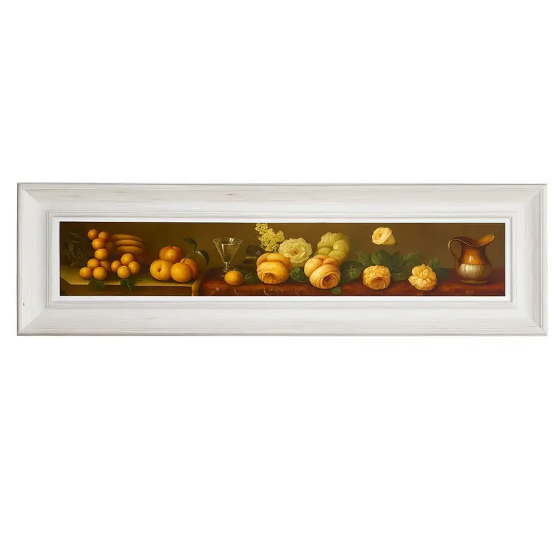 Daliana Quadro 135 cm con cornice shabby chic dipinto a mano