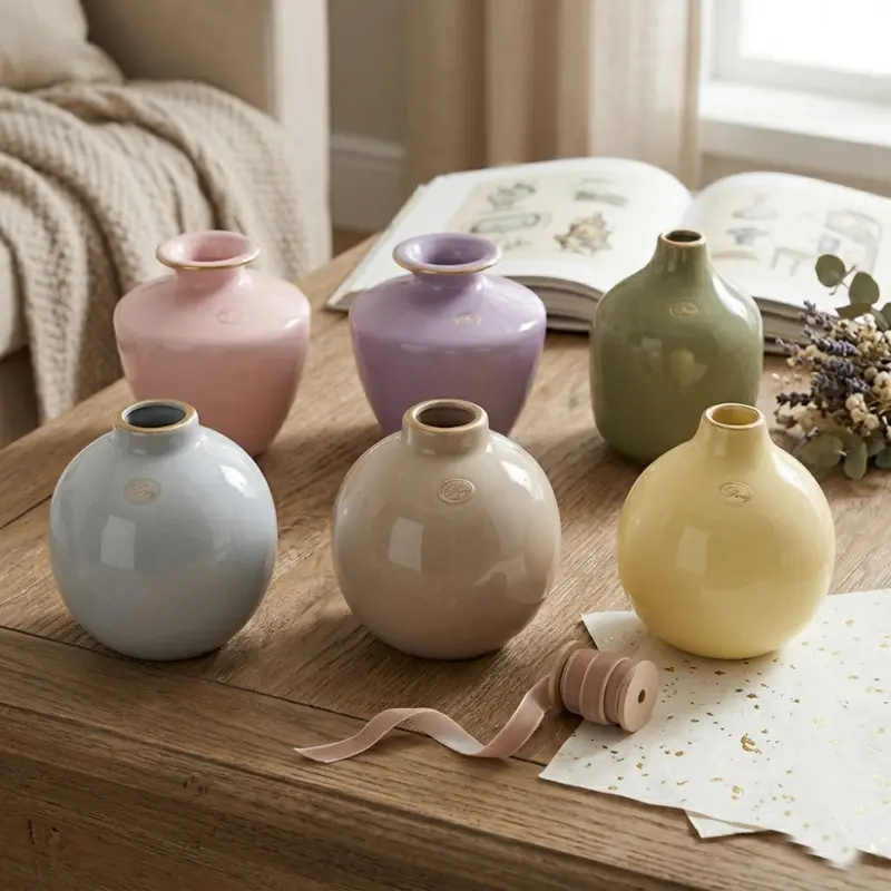 Dea Capodimonte Vasi Ceramica H16 Personalizzabili Colori