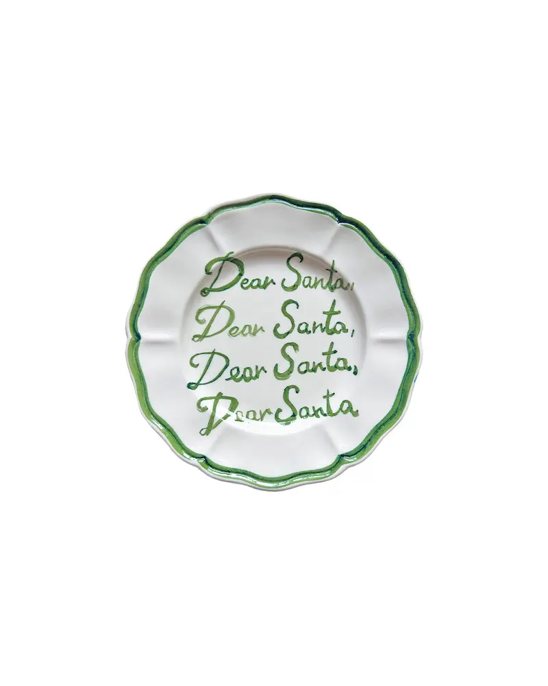 "Dear Santa, Dear Santa" plate