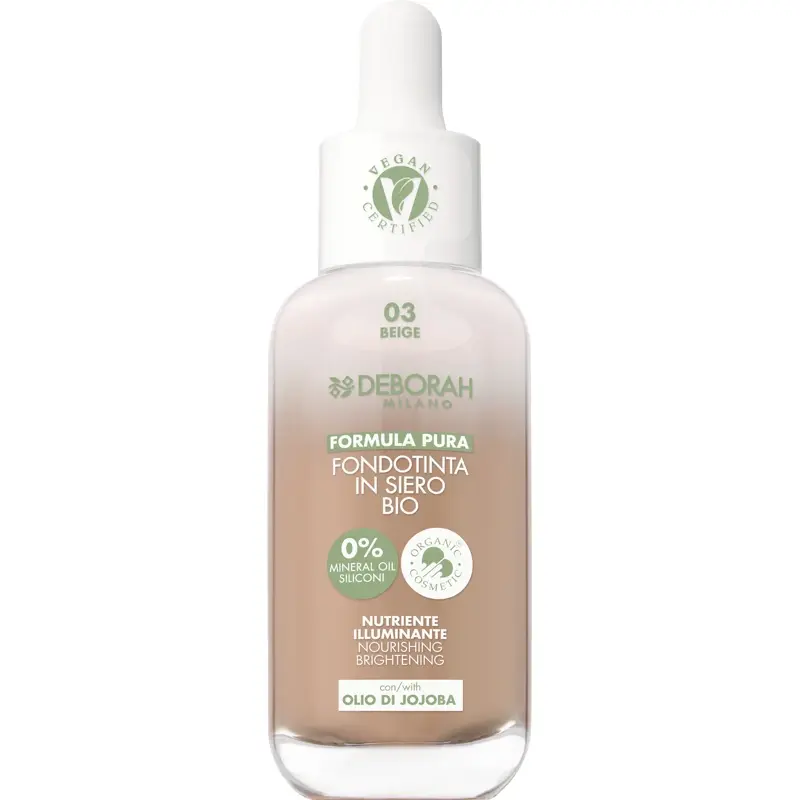 DEBORAH FORMULA PURA FONDOTINTA IN SIERO BIO N. 03 BEIGE