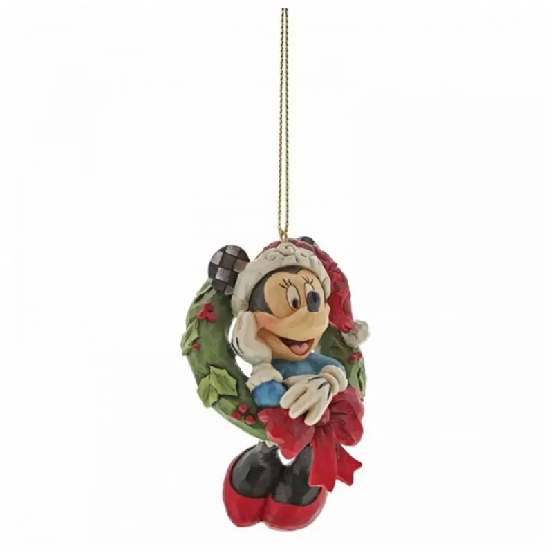 Decorazione Disney Traditions Minnie Mouse con ghirlanda | Rohome