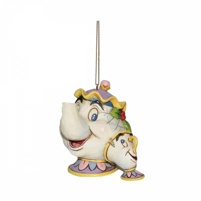 Decorazione Disney Traditions Mrs. Bric e Chicco – La Bella e la Bestia | Rohome