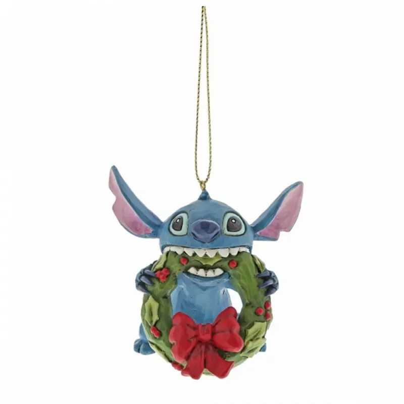 Decorazione Disney Traditions Stitch con ghirlanda | Rohome