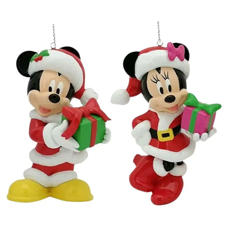 Decorazione Natalizia Mickey e Minnie Mouse e con pacco regalo – Disney | Rohome