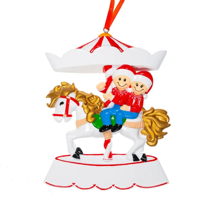 Decorazione Personalizzabile Coppia sulla Giostra  Natale | Rohome