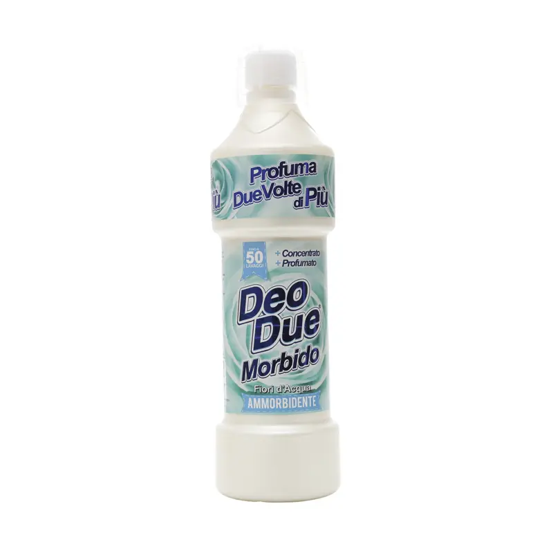 DEO DUE AMMORBIDENTE MORBIDO FIORI D'ACQUA 1 LITRO PROFUMA BIANCHERIA FINO A 50 LAVAGGI