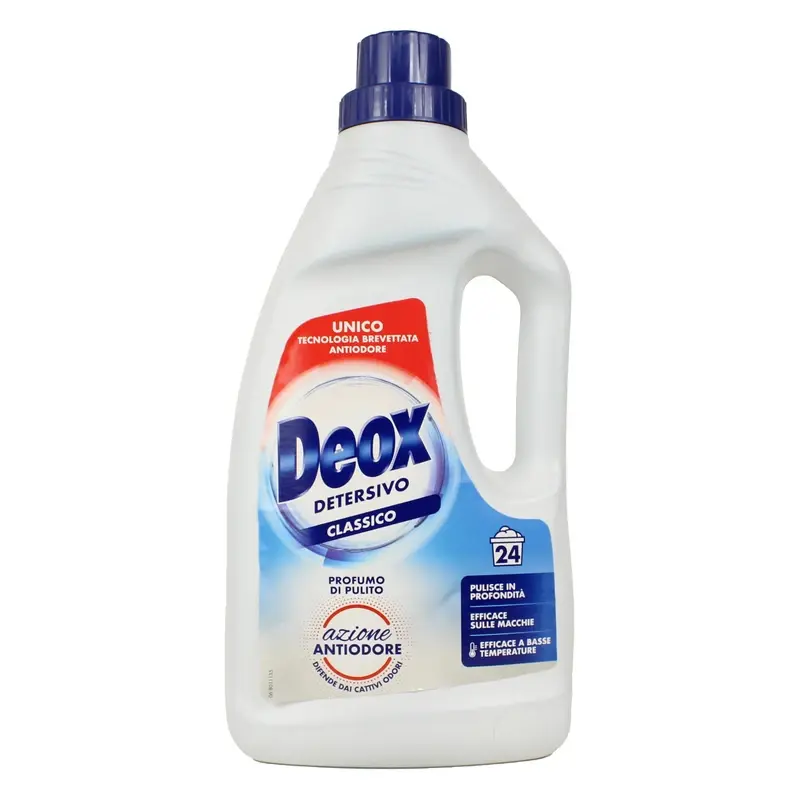 DEOX DETERSIVO LIQUIDO BUCATO LAVATRICE CLASSICO 24 LAVAGGI 1200 ML