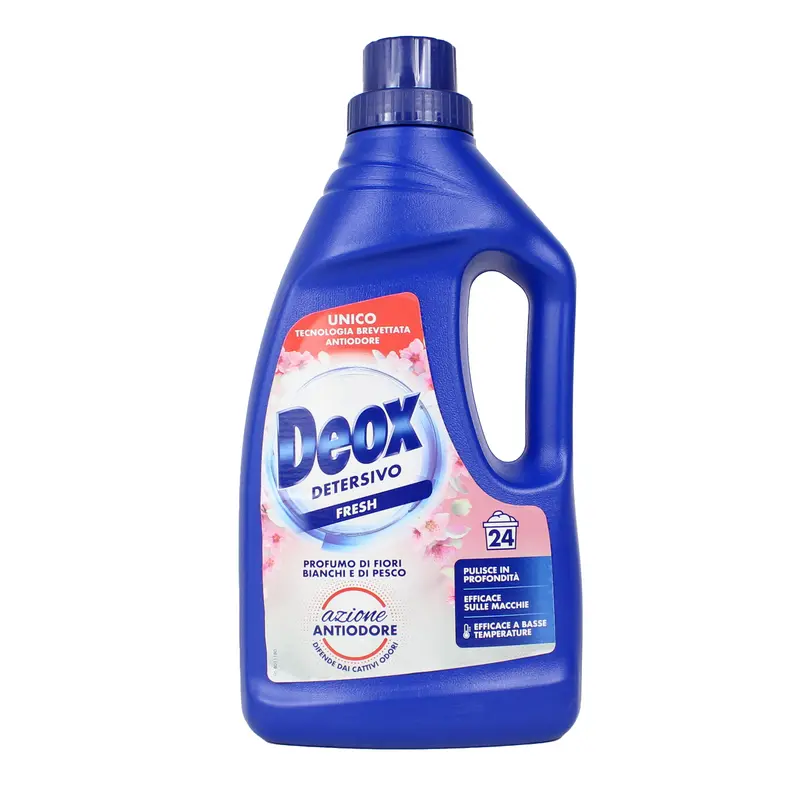 DEOX DETERSIVO LIQUIDO BUCATO LAVATRICE FRESH 24 LAVAGGI 1200 ML
