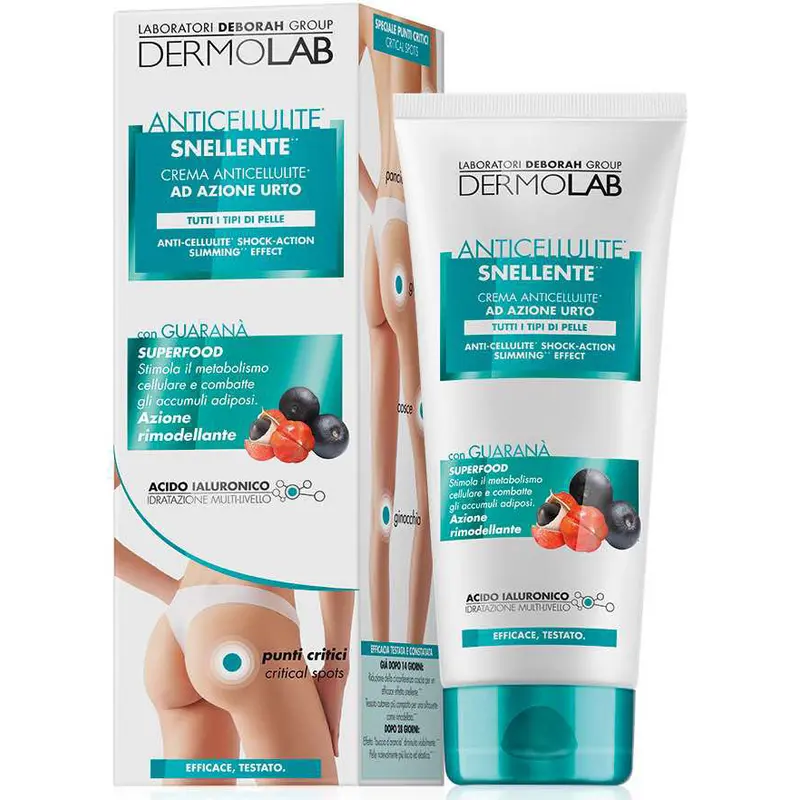 DERMOLAB CREMA ANTICELLULITE SNELLENTE AD AZIONE URTO CON GUARANA' TUBO 200 ML