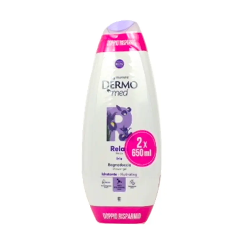 DERMOMED BAGNODOCCIA PELLE PEOFUMATA IRIS 2 PEZZI DA 650 ML