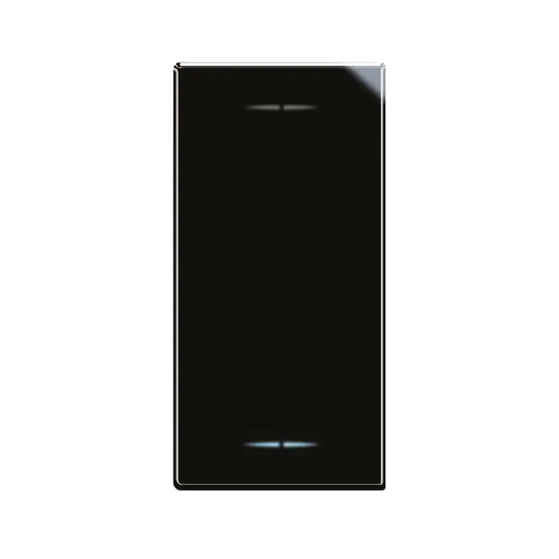 Deviatore Luminoso AVE 442002 Nero 1P 16A 1 Modulo - Life Touch