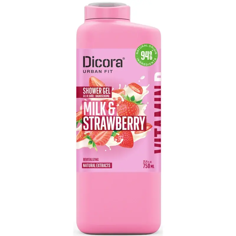 DICORA SHOWER GEL MILK & STRAWBERRY 750 ML
