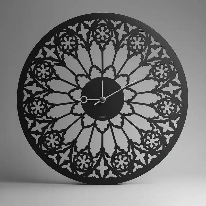 Dillo Orologio Acrilico Nero Design Contemporaneo Ø 54 cm